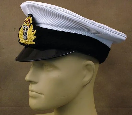 British WWII Naval Officer Visor Hat (post war)