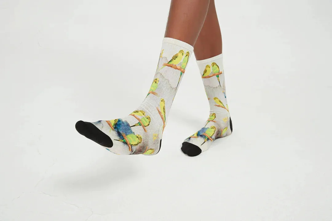 Budgie Bamboo Crew Socks