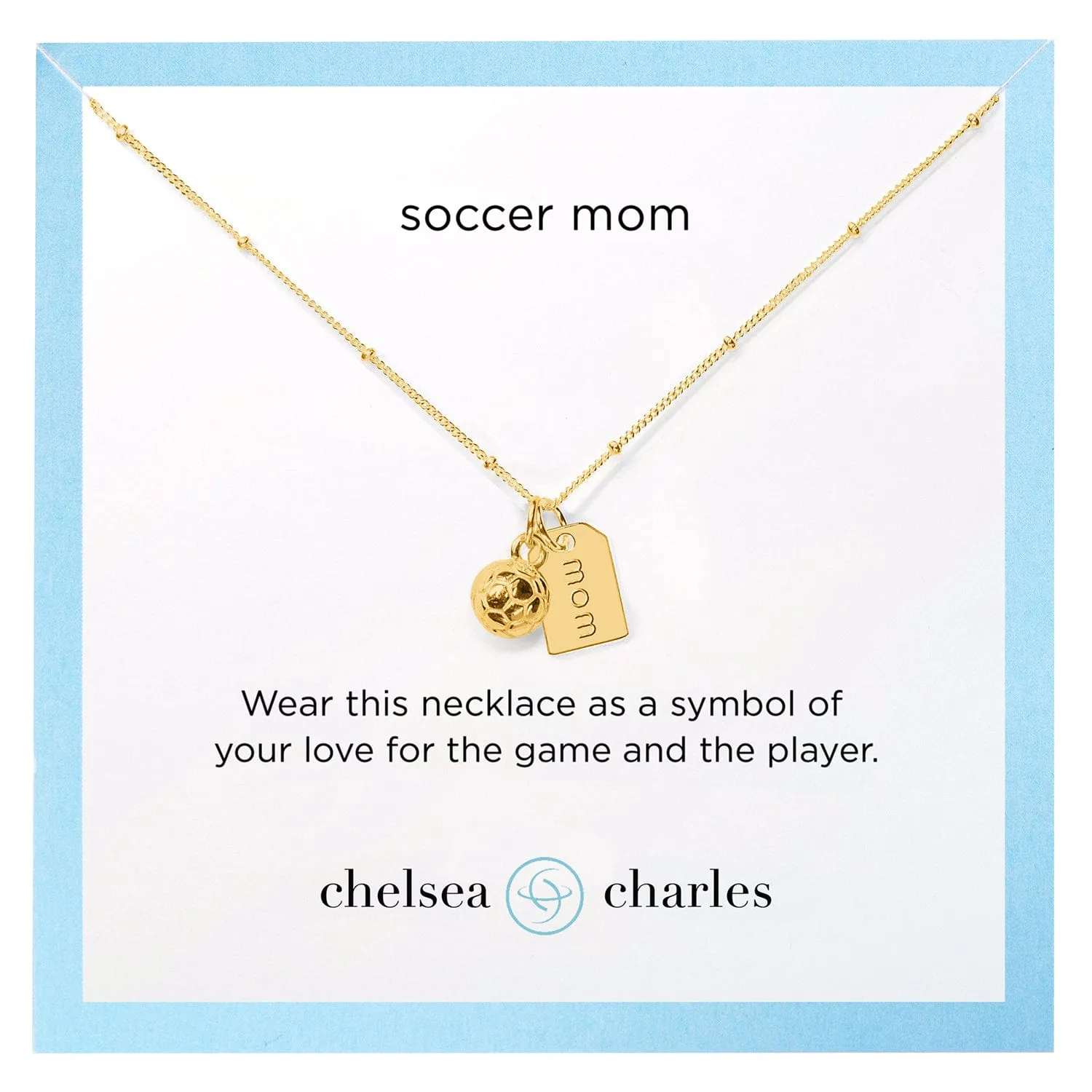 CC Sport Soccer Mom Double Charm Necklace