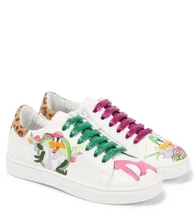 Daffy Duck Monnalisa sneakers, multicolor