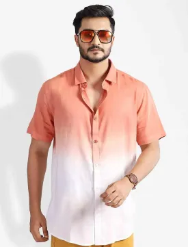 Dip Dye Men's Short Sleeve Shirt