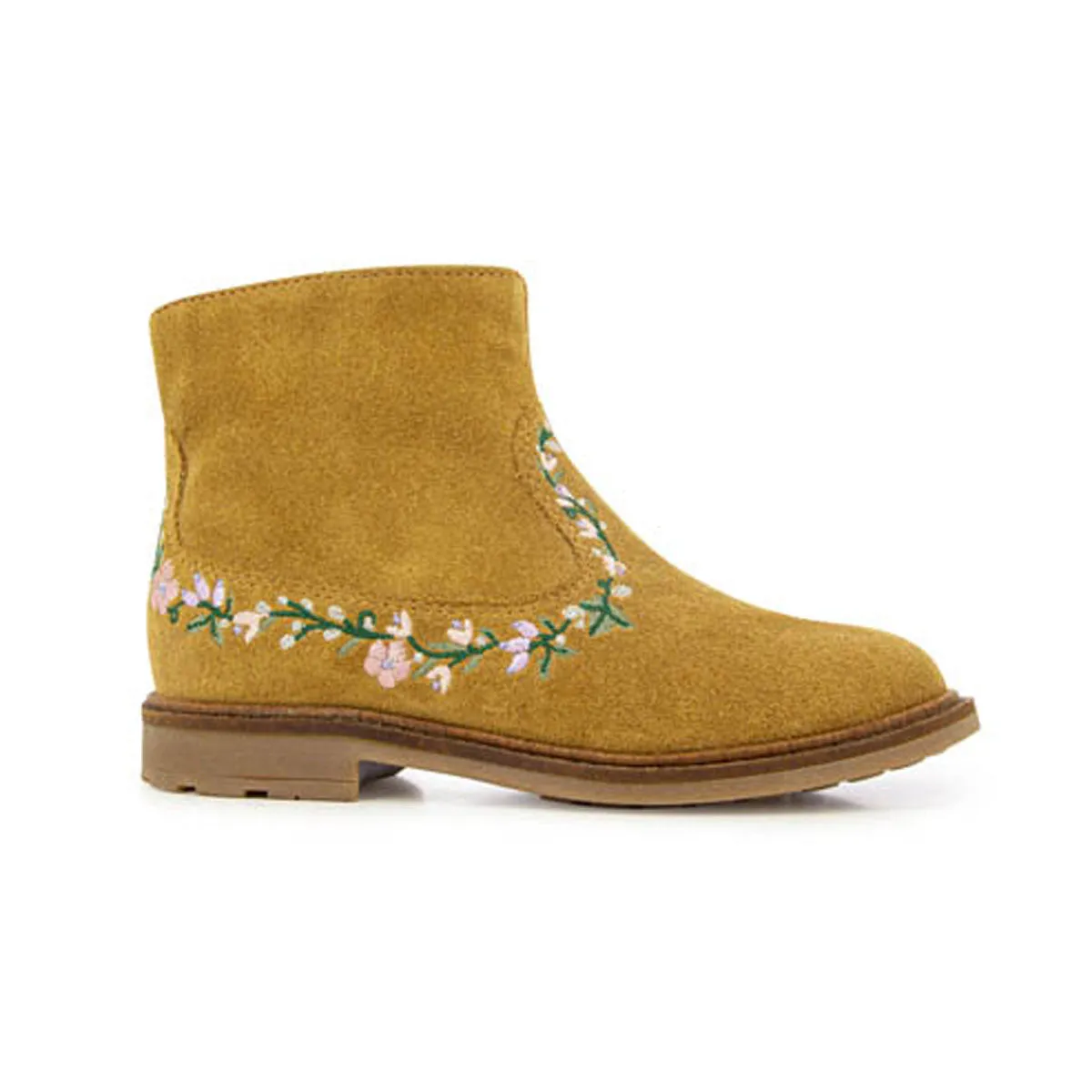 Golden Rod Sister Brodi Floral Stitch Boots