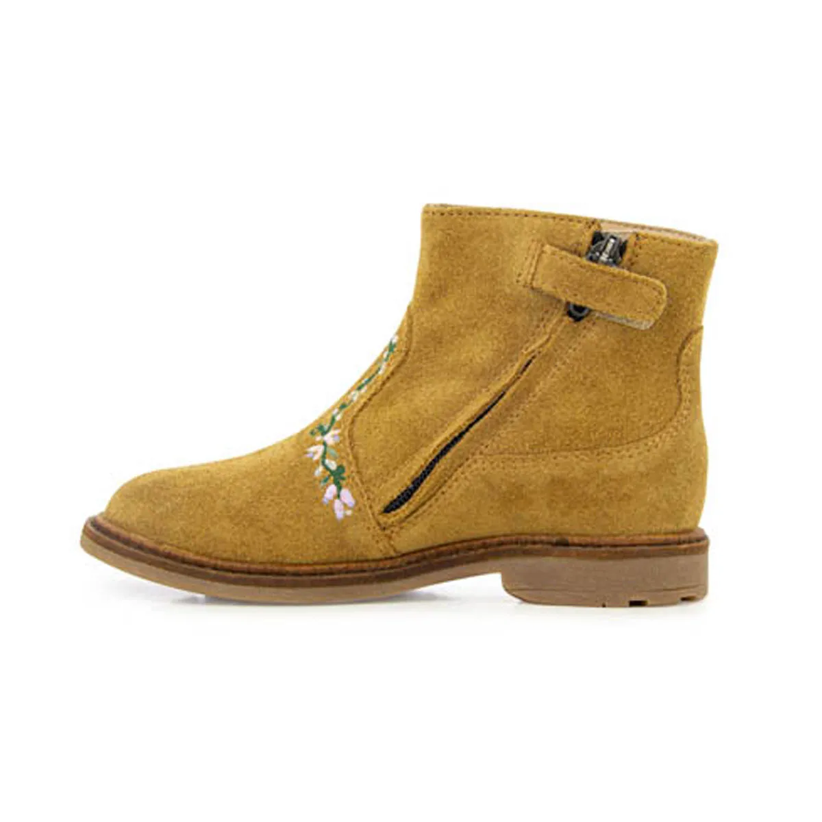 Golden Rod Sister Brodi Floral Stitch Boots