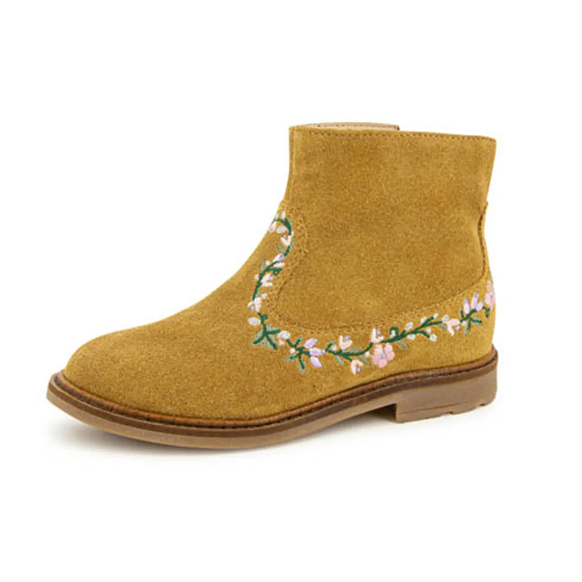 Golden Rod Sister Brodi Floral Stitch Boots