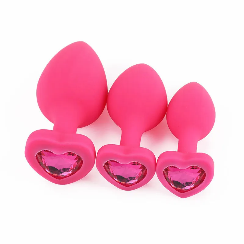 Heart Shaped Butt Plug - Diamond Butt Plug For Men, Prostate Massage Anal Trainer