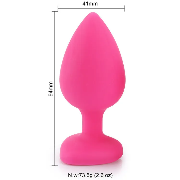 Heart Shaped Butt Plug - Diamond Butt Plug For Men, Prostate Massage Anal Trainer