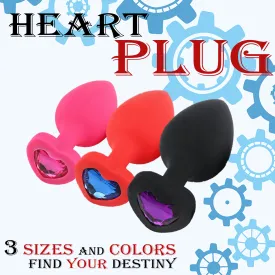 Heart Shaped Butt Plug - Diamond Butt Plug For Men, Prostate Massage Anal Trainer