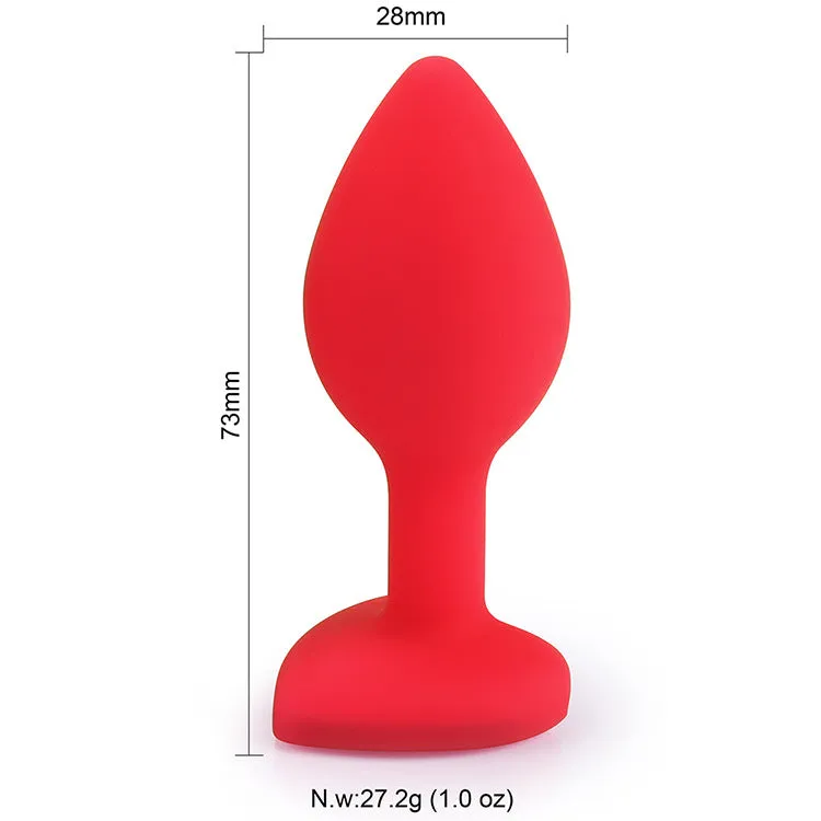 Heart Shaped Butt Plug - Diamond Butt Plug For Men, Prostate Massage Anal Trainer