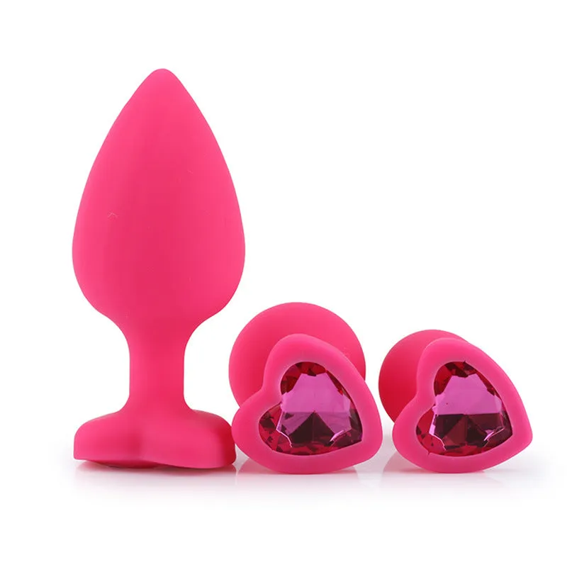 Heart Shaped Butt Plug - Diamond Butt Plug For Men, Prostate Massage Anal Trainer