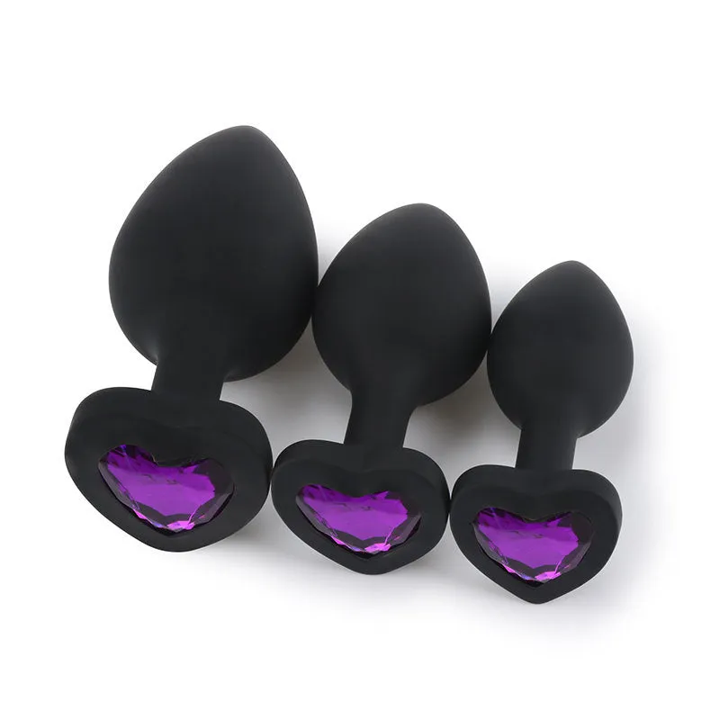 Heart Shaped Butt Plug - Diamond Butt Plug For Men, Prostate Massage Anal Trainer