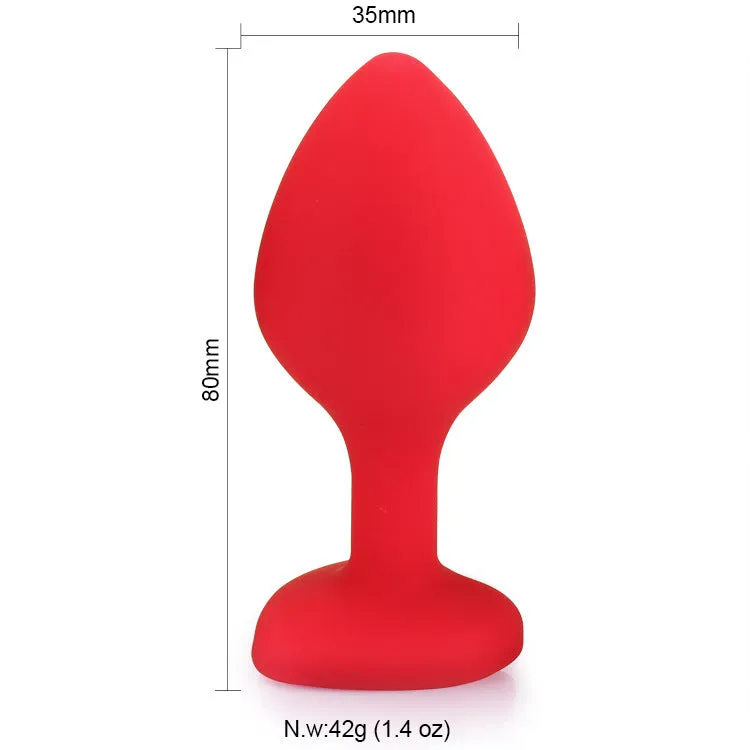 Heart Shaped Butt Plug - Diamond Butt Plug For Men, Prostate Massage Anal Trainer