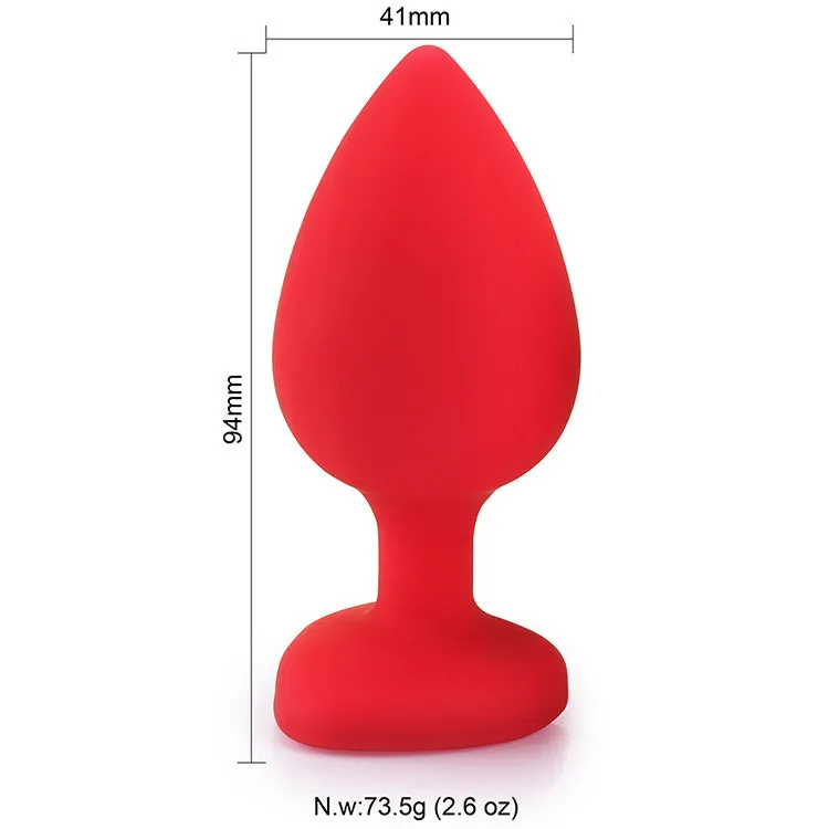 Heart Shaped Butt Plug - Diamond Butt Plug For Men, Prostate Massage Anal Trainer