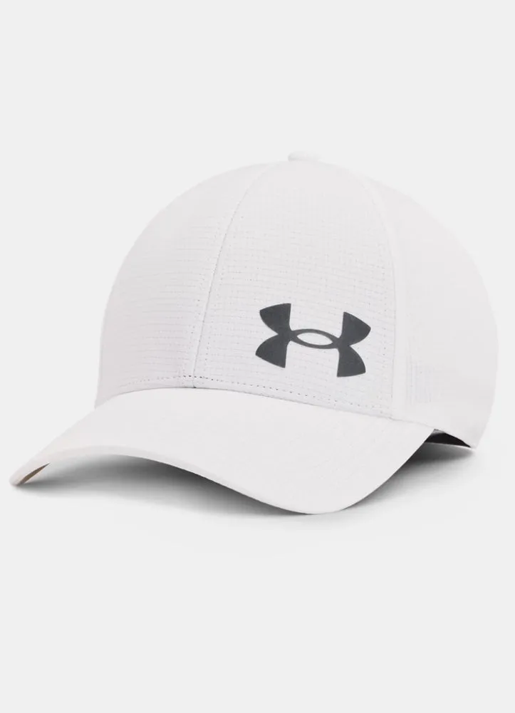 Isochill Armourvent Stretch Cap in White by Under Armour