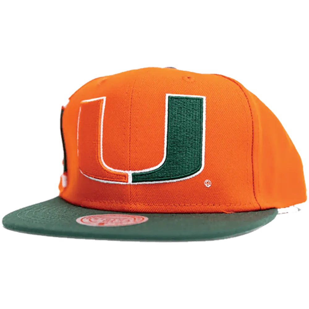 Mitchell & Ness NCAA Jumbotron Snapback Miami