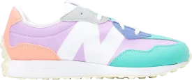 New Balance 327 Big Kid Wide 'Dark Violet Glow Summer Jade' Multicolor