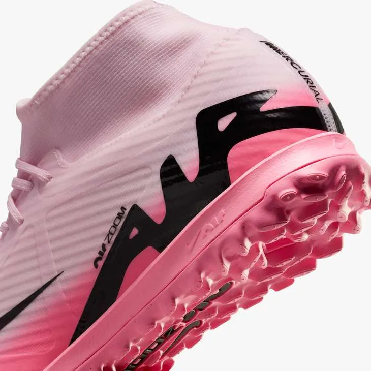 Nike Mercurial Superfly 9 Academy TF Turf Soccer Shoes - Pink Foam/Black