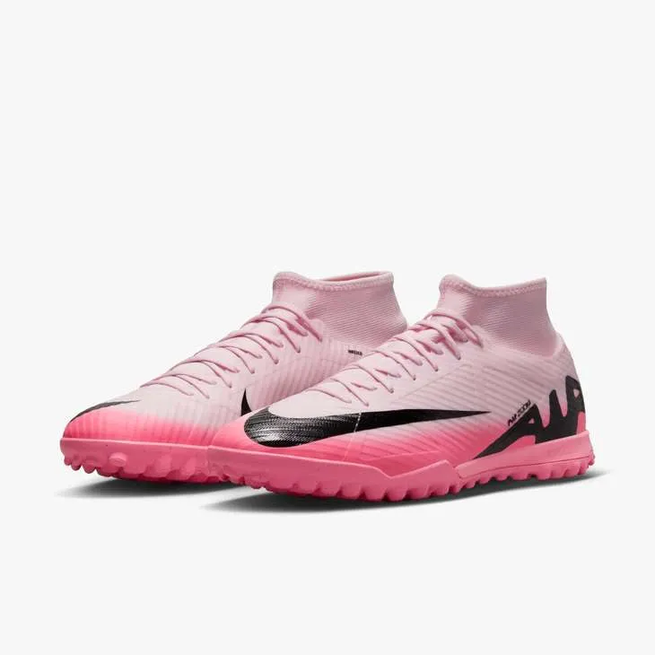 Nike Mercurial Superfly 9 Academy TF Turf Soccer Shoes - Pink Foam/Black