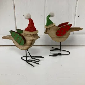 Pair of small standing birds