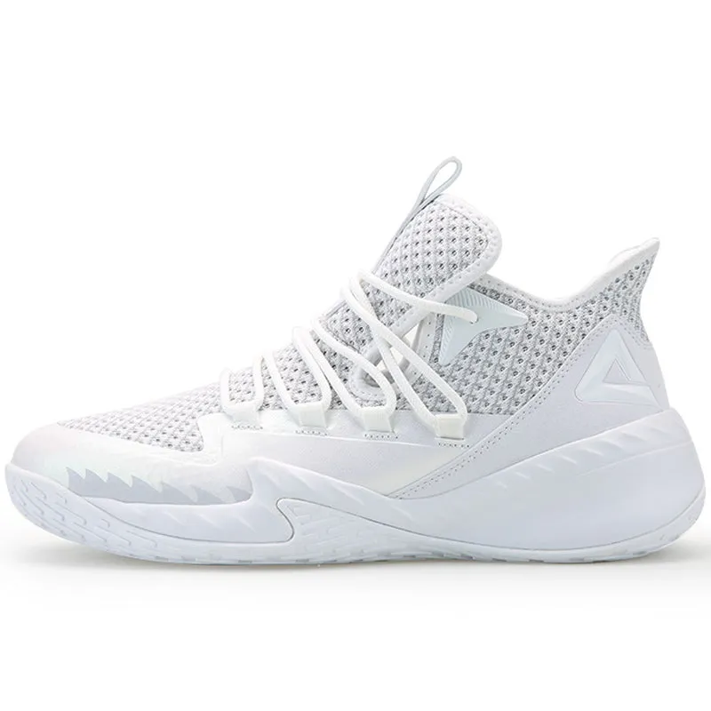 PEAK Basketball Shoes - White/Light Grey