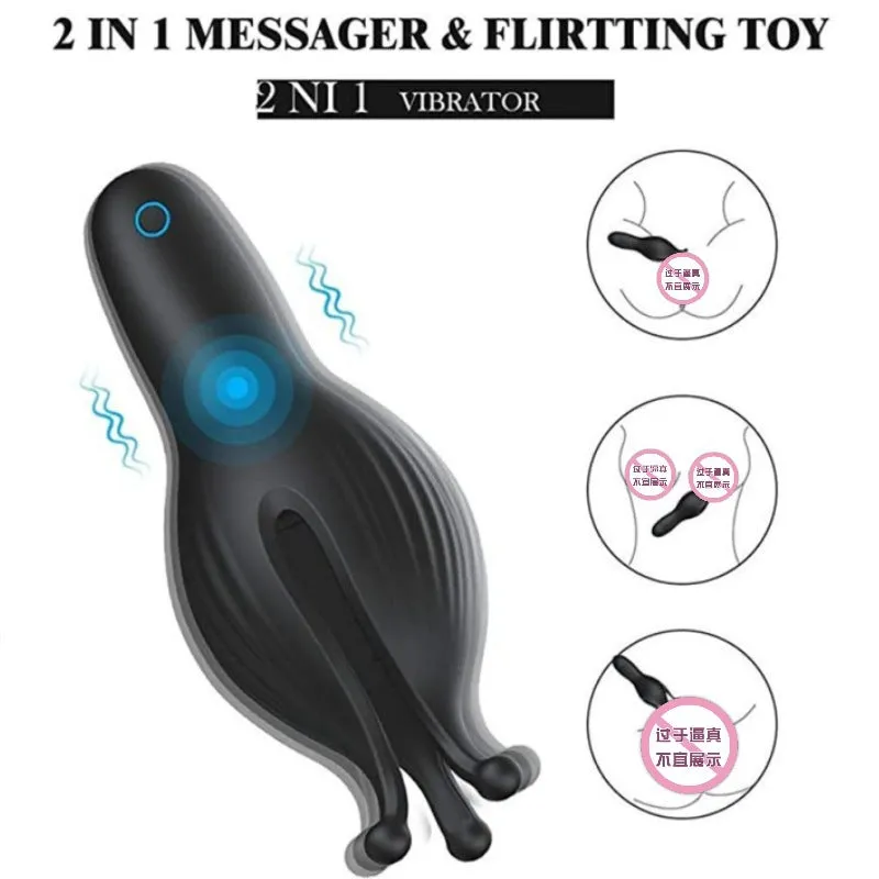 Penis Trainer Vibrating Male Masturbator - Silicone Pocket Pussy Sex Toys for Men