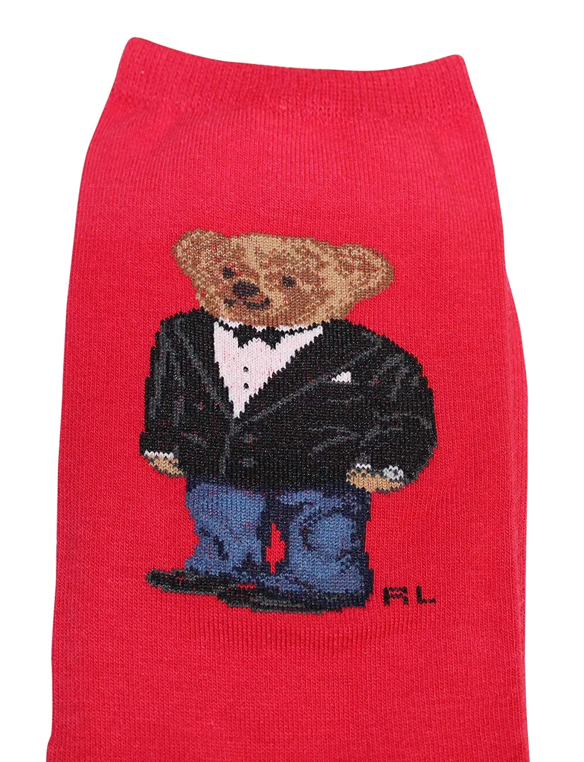 Polo Ralph Lauren Women's Tuxedo Bear Trouser Socks