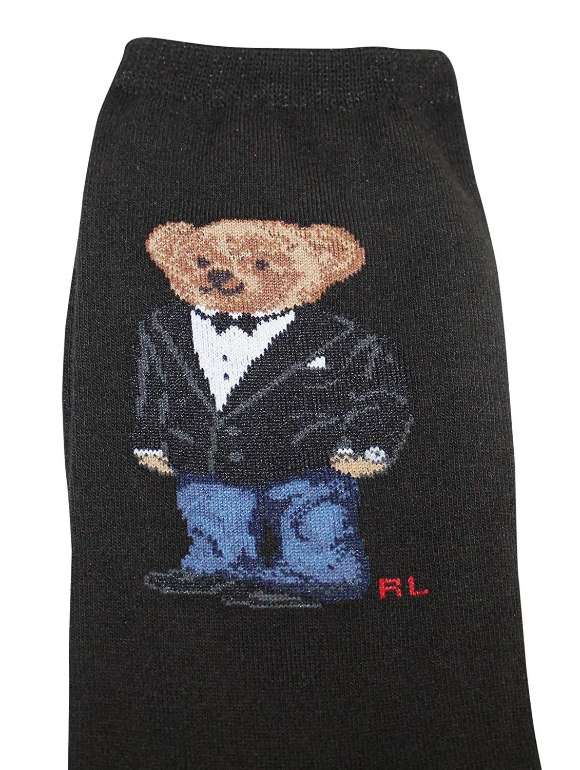 Polo Ralph Lauren Women's Tuxedo Bear Trouser Socks