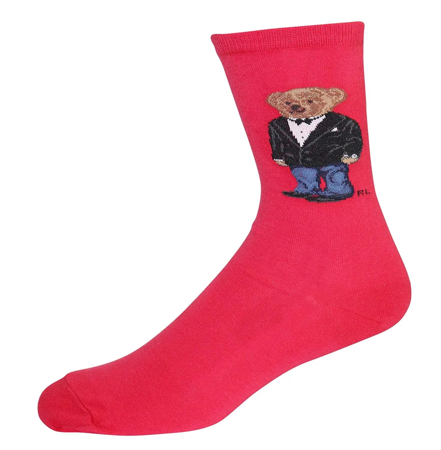 Polo Ralph Lauren Women's Tuxedo Bear Trouser Socks