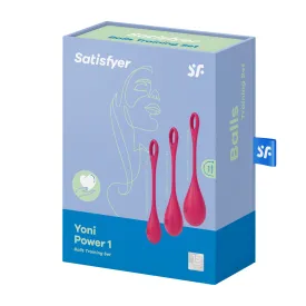 Satisfyer Yoni Power 1 Balls Training Set - Red