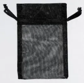 Small Organza Pouches - Black