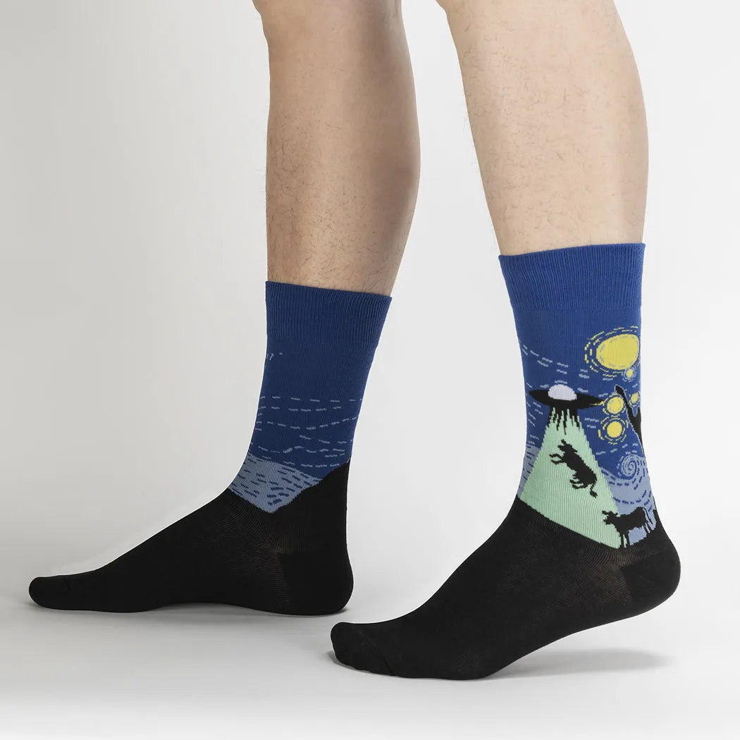 The Starry Flight Men's Crew Socks