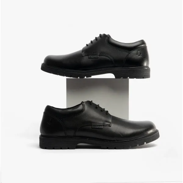 TRISTAN Boys Leather Lace-Up Shoes Black