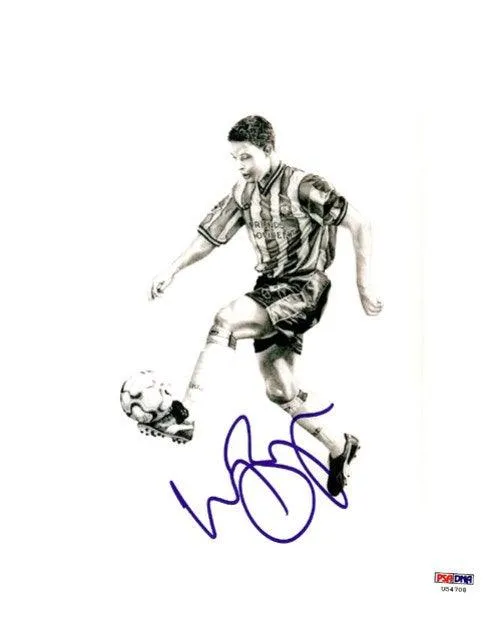 Wayne Bridge Autographed 8x10 Photo Chelsea PSA/DNA #U54708